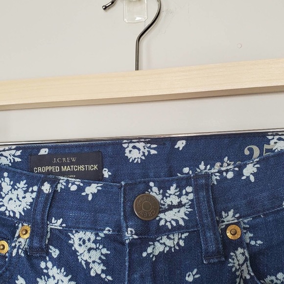 J. CREW | Floral Matchstick Cropped Jeans | 25 - Picture 3 of 4